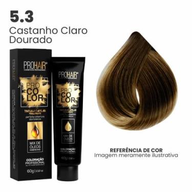 Imagem de Coloração Profissional 60g Pro Color - PROHAIR, 5.3 Castanho Claro Dou