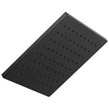 Imagem de Delta Torneira de chuveiro Raincan de spray único, preto, chuva, quadrado, metal, taxa de fluxo de 1,75 GPM, economia de água, preto fosco 52159-BL