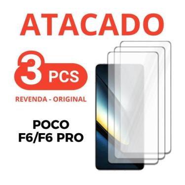 Imagem de Kit 3 Película Vidro Temperado 3D Para Xiaomi Poco F6 / Pro - Nc Newca