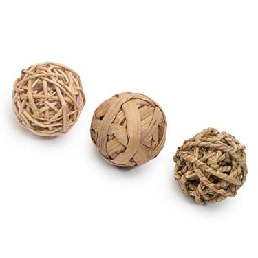 Imagem de Niteangel Brinquedo de atividade para animais pequenos, bolas divertidas para chinchila, porquinho-da-índia, ratos, coelhos, hamster, gerbilo, degu e outros pequenos animais