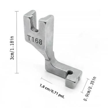 Imagem de Máquina De Costura Industrial De Ponto Fixo Com 1 Agulha T168 Pé Com Z