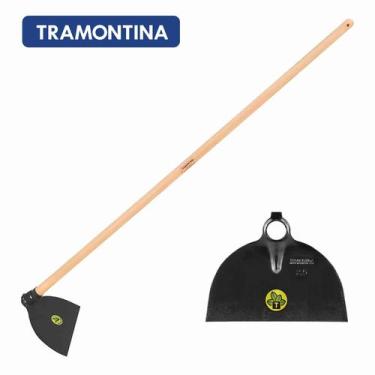 Imagem de Enxada larga com cabo Tramontina