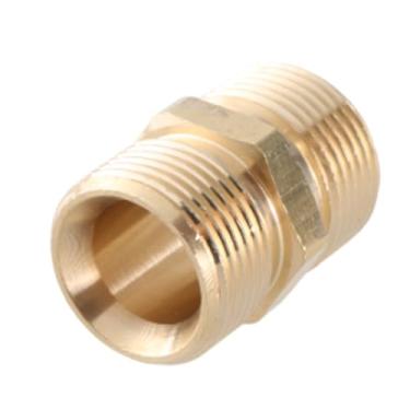 Imagem de HUANGHUN Adaptador de conector de extensão de mangueira de lavadora de alta pressão, adaptador macho M22-15 mm M22-14 mm, encaixe de latão macho M22-14 a 15 mm
