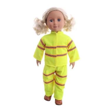 Imagem de Roupas De Boneca Fofa Vestido Uniforme Para Boneca De 43cm 18 Polegada