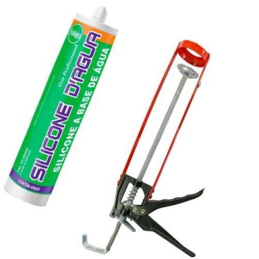 Imagem de Kit Cola Isopor Bege 450G Com Aplicador  - Sbrix