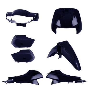 Imagem de Kit Carenagem 5 Peças Cromo Forte Moto Honda Biz 100 1998 1999 2000 20