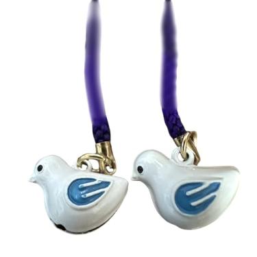 Imagem de SÖPÖSÖPÖ Pulseiras de cerâmica Blue Bird – Conjunto de 2 peças x 2 cm de empregada doméstica no Japão, presente de lembrança de estilo japonês
