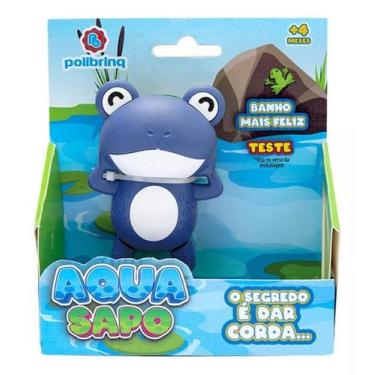 Imagem de Brinquedo De Banho Sapinho De Corda Aqua Sapo-Polibrinq Azul