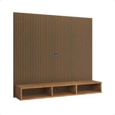 Imagem de Painel Sol Com Nicho e Prateleira Para TV até 50 Polegadas Sala ou Qua