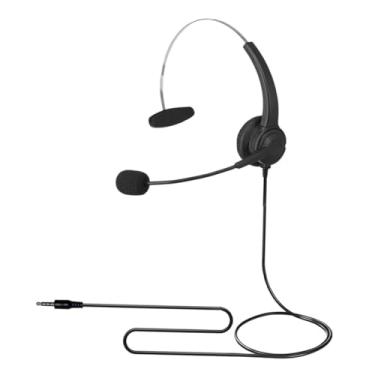 Imagem de Generic Fone de ouvido com fio para telefone, fone de ouvido comercial, de mono para telefone, fones de para computador, serviços de aconselhamento por, Macaco de 3.5 Mm, Telefone Laptop