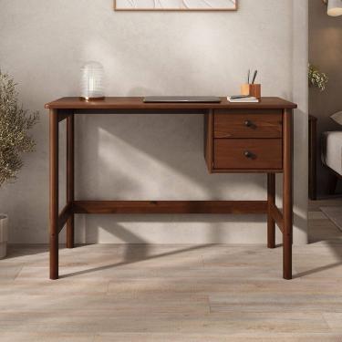 Imagem de Mesa De Escritório Computador 110 cm Madeira Castanho Marlo