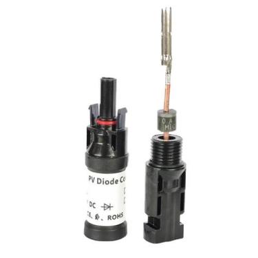 Imagem de Kit 10 Conector Mc4 Diodo 30A Anti Reversão Energia Solar - Snaterm