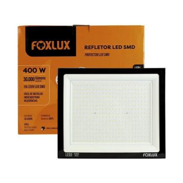 Imagem de Refletor Foxlux LED 400W, 6,5k, Preto