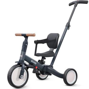 Imagem de Triciclo newyoo TR007 para crianças de 1 a 3 anos com alça de pressão 