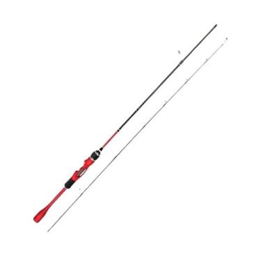 Imagem de Vara de pesca vara de pesca vara de pesca de fibra de carbono isca de vara de pesca peso 2-8 g linha WT 9-2.7 kg ML isca superior sólida varas de pesca equipamento de pesca (1,8 m)
