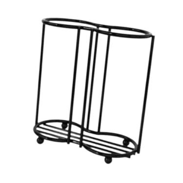 Imagem de IEUDNS Organizador de porta-copos, suporte de exposição, ornamento de pé, decoração, dispensador de copos, suporte de armazenamento para estação de café, Taça Dupla