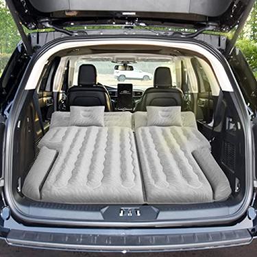 Imagem de Umbrauto Colchão De Ar Para Carro Para Suvs Médios/Grandes, Cama De Acampamento Suv De 200 Cm De Comprimento Com Superfície De Flocagem Aprimorada/Fundo Durável De 210T, Inflação Rápida Com Bomba El