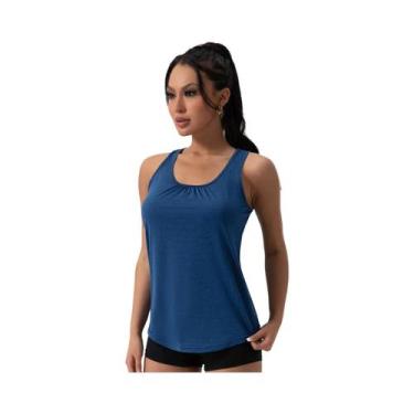 Imagem de Top De Yoga Sem Mangas Com Decote Em V Para Mulheres, Cor Sólida, Solt