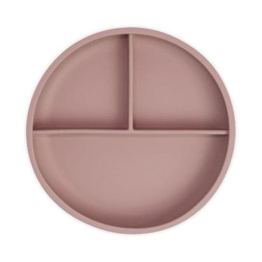 Imagem de Prato De Silicone Com Ventosa E Divisória Freso Baby - Rosa
