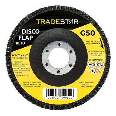 Imagem de Disco Flap Reto 4.1/2 X 7/8 Fds115-50Fc Z50 Grão 50
