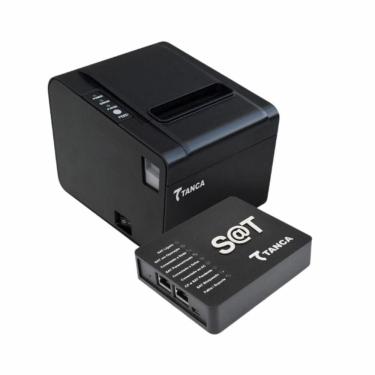 Imagem de Impressora Térmica Tanca TP-650, 250 mm/s, USB, Serial, Ethernet, Guilhotina, Preto