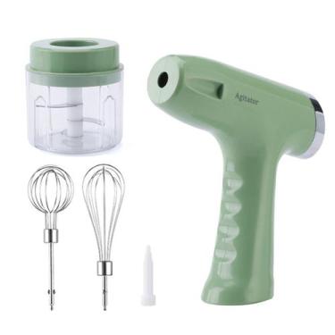 Imagem de Mini Batedeira Processador 2 Em 1 Usb Rosa Portátil 250Ml - Shopmix