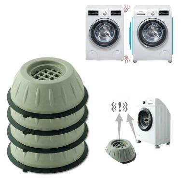 Imagem de Pé Máquina Lavar Secar Antiderrapante Amortece Ruído Pezinho