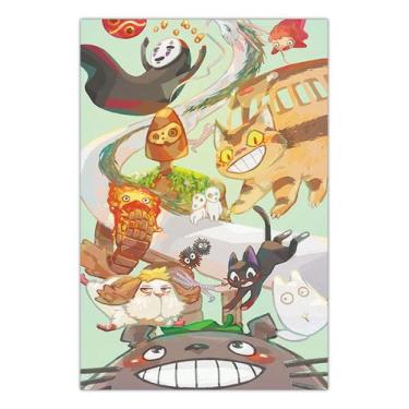 Imagem de Quadro A3 em MDF Studio Ghibli 002 - Placa - Pomps Geek