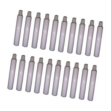 Imagem de shamjina Tubos de tinta de alumínio vazios, embalagens de amostra, frascos, potes, armazenamento de pasta de dente para aquarelas acrílicas a óleo, 20 Unidades de 5ml