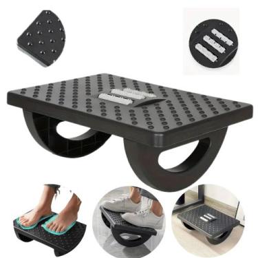 Imagem de Apoio de Pés Ergonômico Antiderrapante Confortável Base Fixa para Escr