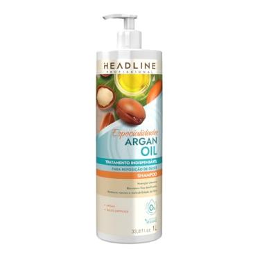 Imagem de Shampoo Argan Oil - Limpa e Nutre - HEADLINE Especialidades - 1L