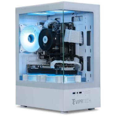 Imagem de ViprTech Stryker 1.0 Gaming PC - Intel i5-9400F (4.1GHz Turbo), GTX 1660 Super 6GB, 32GB DDR4 3200, 1TB NVMe SSD, WiFi BT, Win 11 Pro, RGB, Computador Desktop Pré-construído, Branco