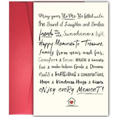 Imagem de YIWANSIN Novo cartão de casa engraçado, cartão de felicitações de casamento para novo dono de casa, presente de casa nova para homens e mulheres, cartão de apartamento novo, cartão de parabéns pelo