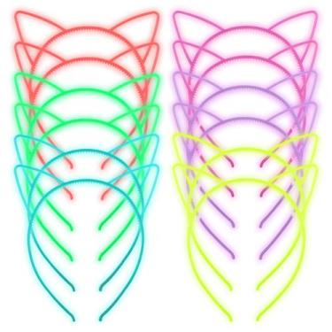 Imagem de Tiaras ZIRICHER Glow in the Dark Cat Ear 12 unidades para meninas