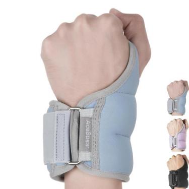 Imagem de Pesos de pulso AceSpear com presilhas de polegar para homens e mulhere