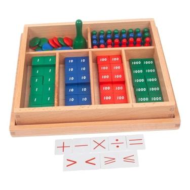 Imagem de menolana Jogo de Carimbos Matemáticos para Crianças, Ferramenta de Aprendizagem Inicial, Prático, Pré-escolar, de Madeira, Brinquedo Educativo Infantil,