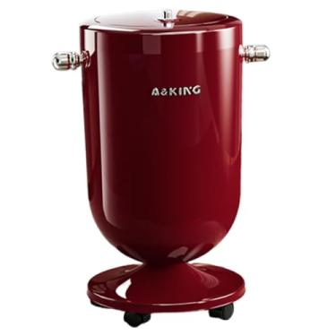 Imagem de predolo Lixeira com Rodas, Lixeira com Tampa, Prática, Cesto de Lixo, Lata de Lixo, Cesto para Lixo para Banheiro, Cozinha e Lavabo, Vermelho