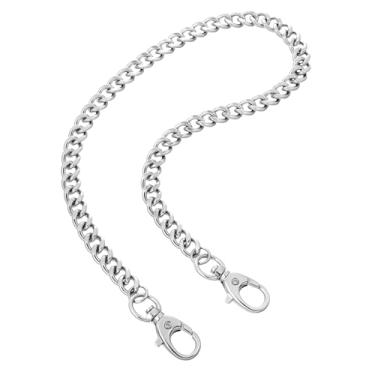 Imagem de LXUEJIE Cinto de corrente para calças para homens e mulheres, corrente de prata para calças de ganga punk resistentes, acessórios góticos