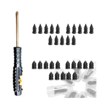 Imagem de Kit De Reparo De Pneus De Carro Com Remendo De Borracha a Vácuo E Chav