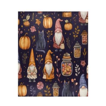 Imagem de ATTX Cobertor de microfibra de veludo com estampa de potes de doces de gnomos fofos - Cobertor de cama leve ultra macio para sofá, cama, 127 x 152 cm #525