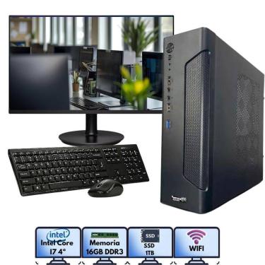 Imagem de Pc Slim Pdv Empresarial Completo I7 4A 16Gb 1Tb Win11