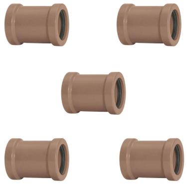 Imagem de Luva De Correr 50Mm Pvc Encanamento Conexão Kit 05 Un