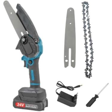 Imagem de Motosserra Portátil 24V de Alta Performance – Mini Serra Sem Fio para Podas de Galhos, Arbustos e Trabalhos no Jardim