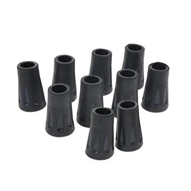 Imagem de LoveinDIY 10 pontas de borracha antiderrapantes para caminhadas, trilhas, mastro de bengala e muleta