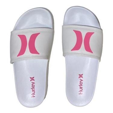 Imagem de Chinelo Slide Hurley HU0014 Icon - Branco Branco Pink-Unissex