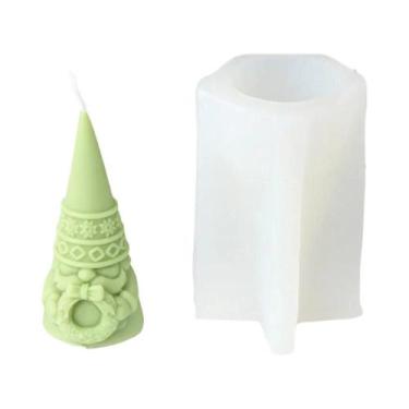 Imagem de Molde De Silicone Para Vela De Natal 3D, Padrão De Inverno Do Papai No