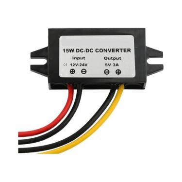 Imagem de Conversor DC-DC À Prova d'Água De 12V Para 5V Adaptador De Energia USB