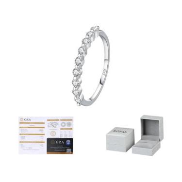 Imagem de Anéis De Eternidade Em Prata Esterlina 925 Com Moissanite Para Mulhere