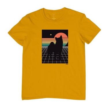 Imagem de Camiseta Masculina Shiba Retro - Reserva INK, GG, Amarelo