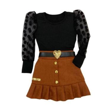 Imagem de Conjunto Infantil Mini Diva Blogueirinha Moda Meninas Luxo - AK Fashio